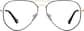 Front view of Aviator Glasses 3241221 in Black thumbnail