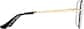 Side view of Aviator Glasses 3241221 in Black thumbnail