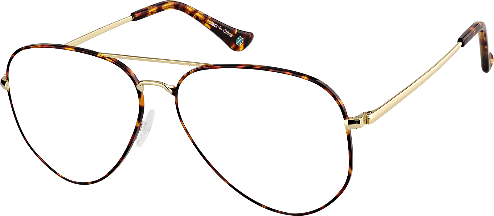 Tortoiseshell Aviator Glasses #3241225 | Zenni Optical