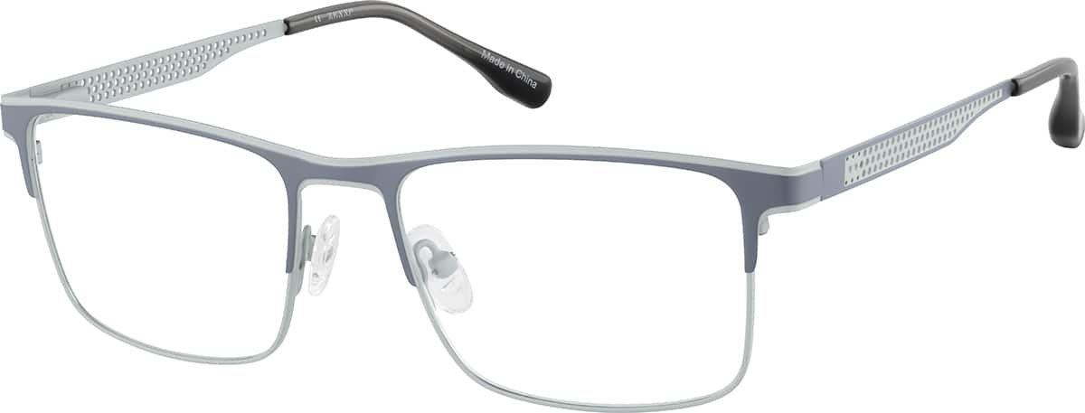 Angle view of Rectangle Glasses 3241512 in Gray