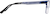 Side view of Rectangle Glasses 3241516 in Blue thumbnail