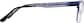 Side view of Rectangle Glasses 3241516 in Blue thumbnail
