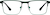 Front view of Rectangle Glasses 3241524 in Green thumbnail
