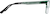 Side view of Rectangle Glasses 3241524 in Green thumbnail