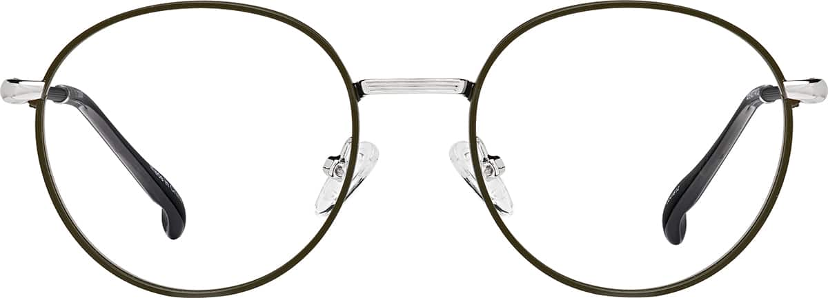 Front view of Round Glasses 3241612 in Gray