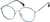 Angle view of Round Glasses 3241616 in Blue thumbnail