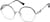 Angle view of Round Glasses 3241816 in Blue thumbnail
