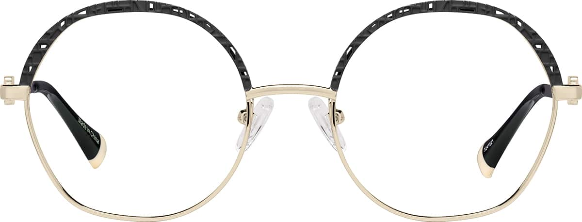 Front view of Round Glasses 3241821 in Black