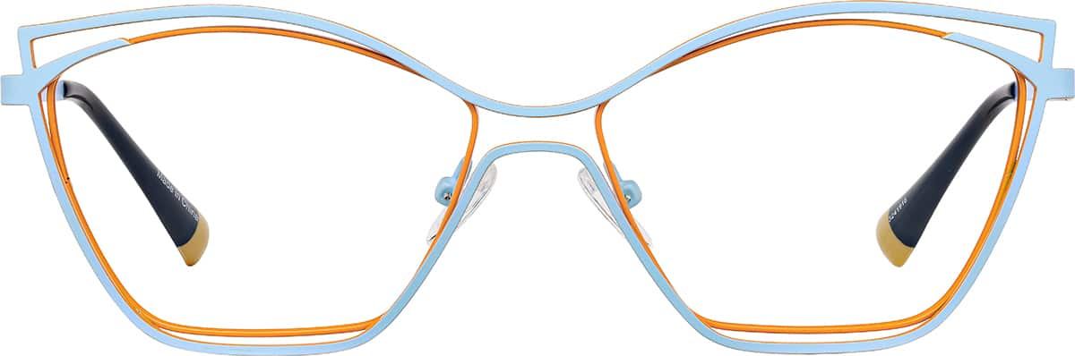 Front view of Cat-Eye Glasses 3241916 in Blue