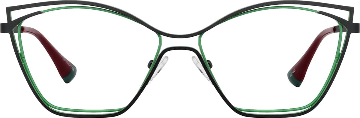 Front view of Cat-Eye Glasses 3241921 in Black