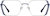 Front view of Geometric Glasses 3242016 in Blue thumbnail