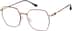 Geometric Glasses 3242118 in Burgandy