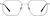 Front view of Geometric Glasses 3242316 in Blue thumbnail