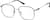 Angle view of Geometric Glasses 3242318 in Red thumbnail