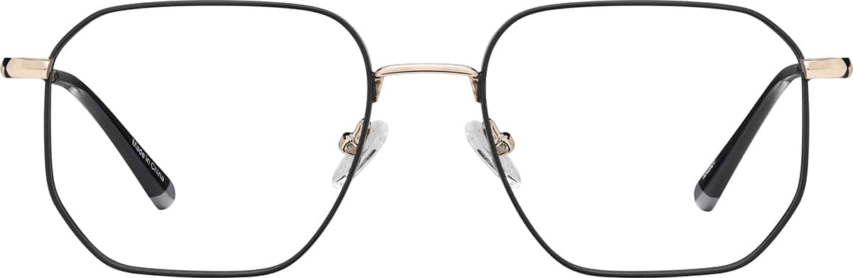 Front view of Geometric Glasses 3242321 in Black