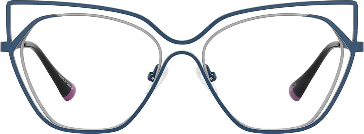 Front view of Cat Eye Glasses 3242416 in Navy