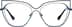 Cat Eye Glasses 3242416 in Navy