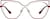 Front view of Cat Eye Glasses 3242418 in Red thumbnail