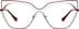 Cat Eye Glasses 3242418 in Red