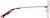 Side view of Cat Eye Glasses 3242418 in Red thumbnail