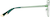 Side view of Cat Eye Glasses 3242424 in Green thumbnail