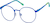 Angle view of Kids' Round Glasses 3242616 in Blue thumbnail
