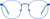 Front view of Kids' Round Glasses 3242616 in Blue thumbnail