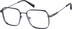 Square Glasses 3242716 in Blue