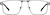 Front view of Rectangle Glasses 3242812 in Gunmetal thumbnail