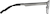 Side view of Rectangle Glasses 3242812 in Gunmetal thumbnail