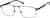 Angle view of Rectangle Glasses 3242815 in Copper thumbnail