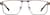 Front view of Rectangle Glasses 3242815 in Copper thumbnail