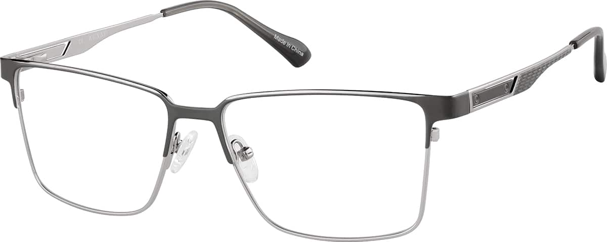 Angle view of Browline Glasses 3242912 in Gray