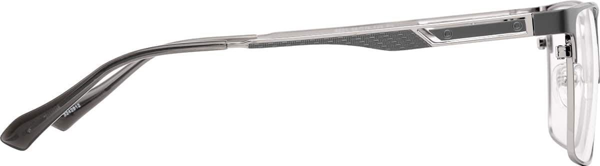 Side view of Browline Glasses 3242912 in Gray