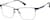 Angle view of Browline Glasses 3242916 in Blue thumbnail