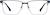 Front view of Browline Glasses 3242916 in Blue thumbnail
