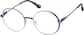 Angle view of Round Glasses 3243016 in Blue thumbnail