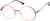 Angle view of Round Glasses 3243018 in Red thumbnail