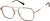 Angle view of Aviator Glasses 3243115 in Brown thumbnail