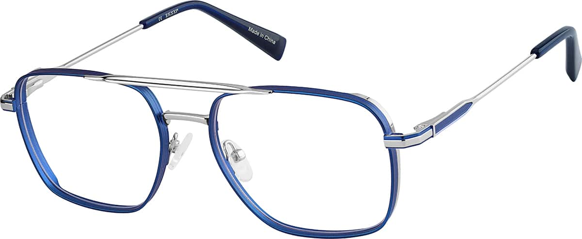 Angle view of Aviator Glasses 3243116 in Blue