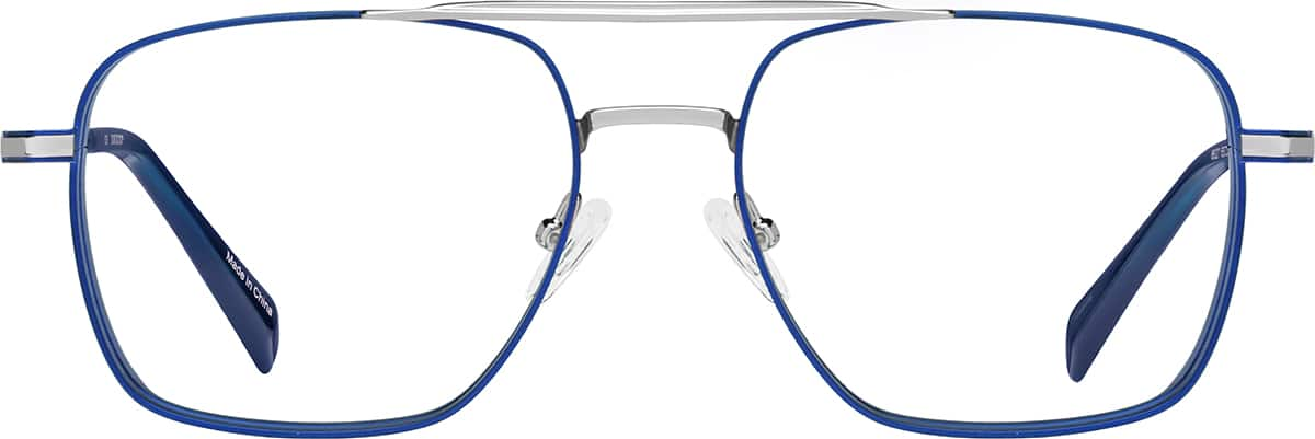 Front view of Aviator Glasses 3243116 in Blue