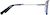Side view of Aviator Glasses 3243116 in Blue thumbnail