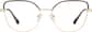 Front view of Cat-Eye Glasses 3243215 in Brown thumbnail