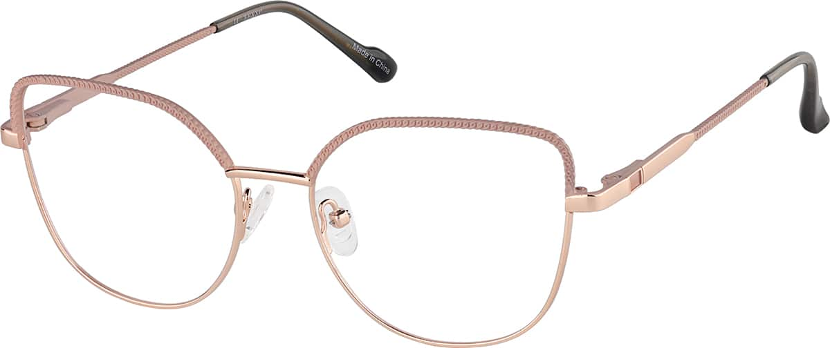 Angle view of Cat-Eye Glasses 3243219 in Pink