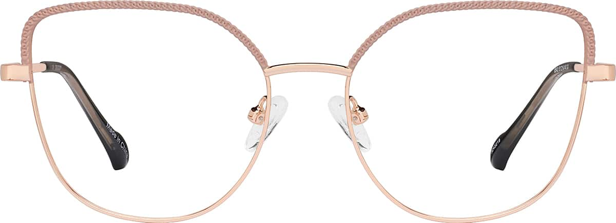 Front view of Cat-Eye Glasses 3243219 in Pink