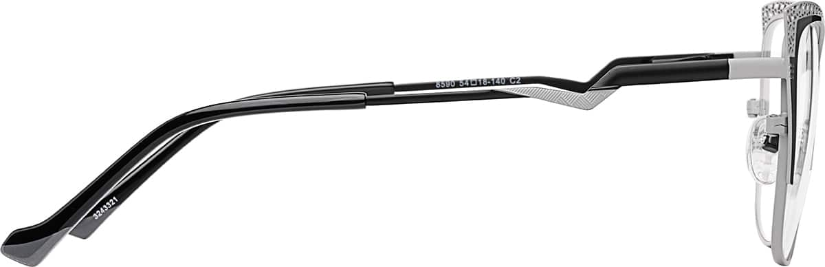 Side view of Cat-Eye Glasses 3243321 in Black