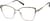 Angle view of Cat-Eye Glasses 3243415 in Brown thumbnail
