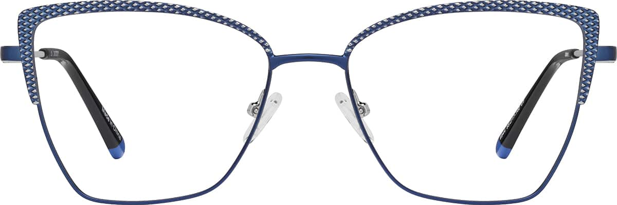 Front view of Cat-Eye Glasses 3243416 in Blue