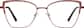Front view of Cat-Eye Glasses 3243418 in Red thumbnail