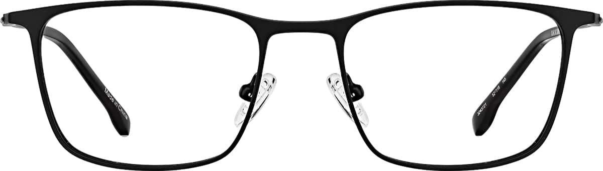 Front view of Rectangle Glasses 3243721 in Black